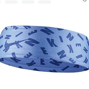 New NWT Nike Girls' Printed Fury Headband 2.0 (Royal/Light Blue) Blue Headband